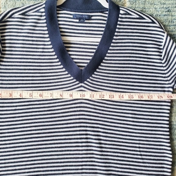 Tommy Hilfiger Cotton Nautical Striped Summer pullover Vneck size S ( 8… - Picture 11 of 16